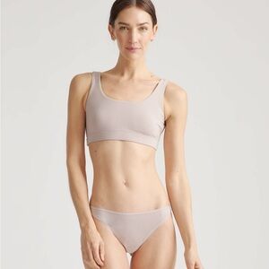 Set of Two Organic Cotton Quince Sports Bras